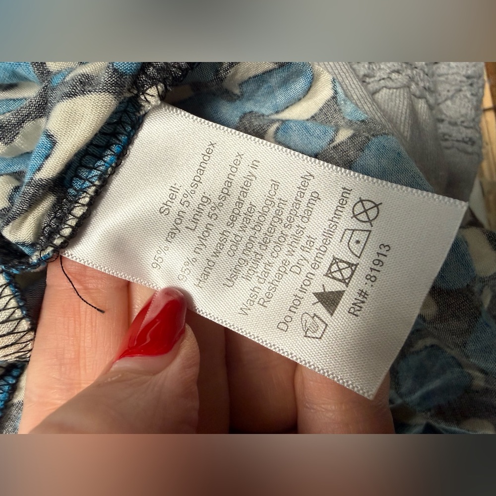 Anthropologie Tracy Reese Blue Dotscape Dress - Picture 6 of 7